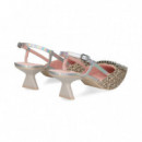 sin Talon Aplique Plata Rafia Cielo  RAS