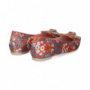 Bailarina Copete Aplique Multi Naranja  RAS