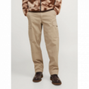 Pantalones Jack&Jones Cargo corte loose beige