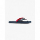 Chanclas con Tiras Acolchadas E Inscripción de TOMMY HILFIGER