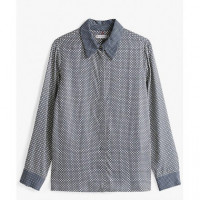 TOMMY HILFIGER - Fluid Vis Prt Regular Ls Shirt - 03A - F|WW0WW44036/03A