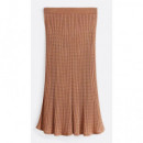 TOMMY HILFIGER - Rayon Cable MIDI Flared Skirt - Rbc - F|WW0WW44006/RBC