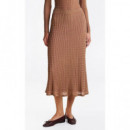 TOMMY HILFIGER - Rayon Cable MIDI Flared Skirt - Rbc - F|WW0WW44006/RBC