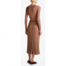 TOMMY HILFIGER - Rayon Cable MIDI Flared Skirt - Rbc - F|WW0WW44006/RBC