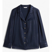 TOMMY HILFIGER - Fluid Metallic Stripe Blouse - 0BE - F|WW0WW45314/0BE
