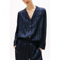 TOMMY HILFIGER - Fluid Metallic Stripe Blouse - 0BE - F|WW0WW45314/0BE