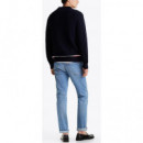 TOMMY HILFIGER - Structure Global Stripe Zip Mock - DW5 - F|MW0MW38086/DW5