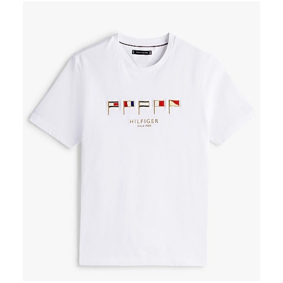 TOMMY HILFIGER - Hilfiger Multi Flags Tee - Ybr - F|MW0MW38616/YBR