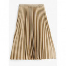 TOMMY HILFIGER - Fluid Pleated Pull On MIDI Skirt - Aeg - F|WW0WW43886/AEG