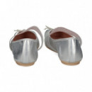 Bailarina 3 Rayas Elasticas Plata  PRETTY BALLERINAS