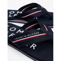 Chanclas Distintivas con Logos de TOMMY HILFIGER