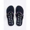 Chanclas Distintivas con Logos de TOMMY HILFIGER