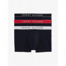 Pack de 3 Calzoncillos Trunk con Inscripción de TOMMY HILFIGER