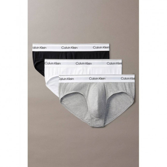 Hip Brief 3PK Grey Heather/white/black  CALVIN KLEIN