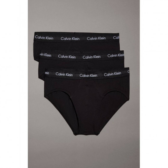 Hip Brief 3PK Black W/ Dtm Wb  CALVIN KLEIN