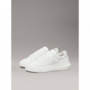 Chunky Cupsole Low Mg Bright White/silve  CALVIN KLEIN