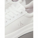 Chunky Cupsole Low Mg Bright White/silve  CALVIN KLEIN