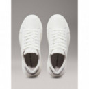 Chunky Cupsole Low Mg Bright White/silve  CALVIN KLEIN