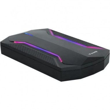 Caja Externa TOOQ  Gaming 2.5 Ssd Sata USB Rgb Black