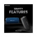 HIFUTURE Altavoz Portatil BLUETOOTH Gravity Negro 45W con Luz Led Rgb IPX7