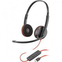 PLANTRONICS Micro Auricular para Pc Diadema Blackwire C3220 con Cable USB A/usb-c