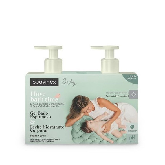 SUAVINEX Duplo Gel Espumoso + Locion Pack 500 Ml + 500 Ml