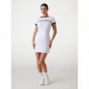 Vestido Mini de Punto Acanalado Ceñido de GUESS