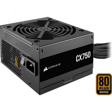 Fuente de Alimentacion CORSAIR 750W CX750 80+ Bronze ATX Black