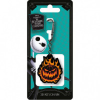 Llavero 3D Calabaza en Llamas Pesadilla Antes de Navidad  PYRAMID