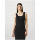 Vestido GUESS Negro Logo