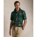 20/1 Printed Mesh-ssl-psh Green  RALPH LAUREN