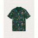 20/1 Printed Mesh-ssl-psh Green  RALPH LAUREN