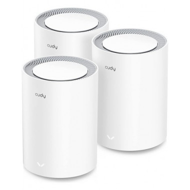 CUDY Sistema Wifi Mesh Pack 3 AX1800 2XRJ45 M1800