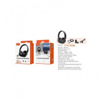 MTK Auricular de Casco BLUETOOTH para TV TC3346 Plegable Negro ,manos Libres,ranura Micro Sd