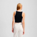 Camiseta sin Mangas con Detalle de Ribete  KARL LAGERFELD JEANS