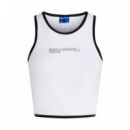 Camiseta sin Mangas con Detalle de Ribete  KARL LAGERFELD JEANS