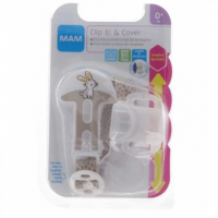 Mam Broche para Chupete y Cubierta de Proteccion Verde  JOHNSON & JOHNSON