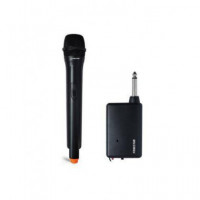 FONESTAR Microfono Inalambrico de Mano Receptor con Conector Jack 6.5MM Mono IK-163