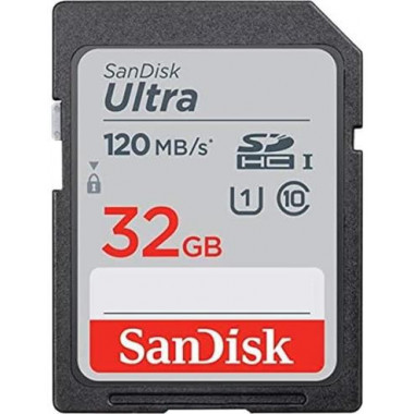 SANDISK Tarjeta Memoria 32GB Sdhc Uhs-i 120MB/S SDSDUN4-032G-GN6IN