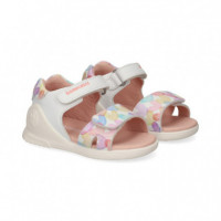 Sandalia Corazones Multi Blanco  BIOMECANICS