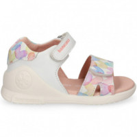 Sandalia Corazones Multi Blanco  BIOMECANICS