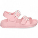 Sandalia 2 Hebillas Goma Rosa  GARVALIN