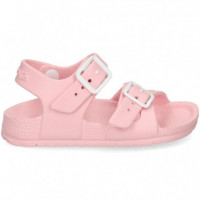 Sandalia 2 Hebillas Goma Rosa  GARVALIN