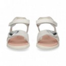 Sandalia Corazon Gris+blanco  GARVALIN
