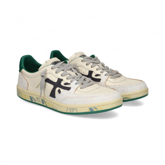 Dep.piel+craquelado Verde+blanco  PREMIATA