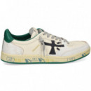 Dep.piel+craquelado Verde+blanco  PREMIATA