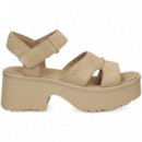 Sandalia Plataforma Velcro ante Beige  UGG