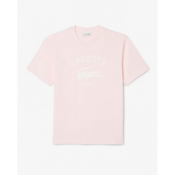 Camiseta de Algodón con Estampado Exclusivo de LACOSTE