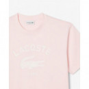 Camiseta de Algodón con Estampado Exclusivo de LACOSTE