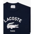 Camiseta de Algodón con Estampado Exclusivo de LACOSTE